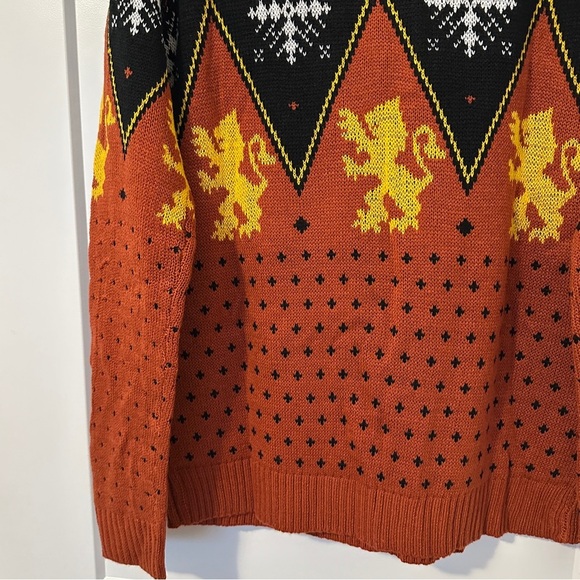 Harry Potter Gryffindor Pullover Knit Sweater Size Large Women’s - Picture 8 of 11